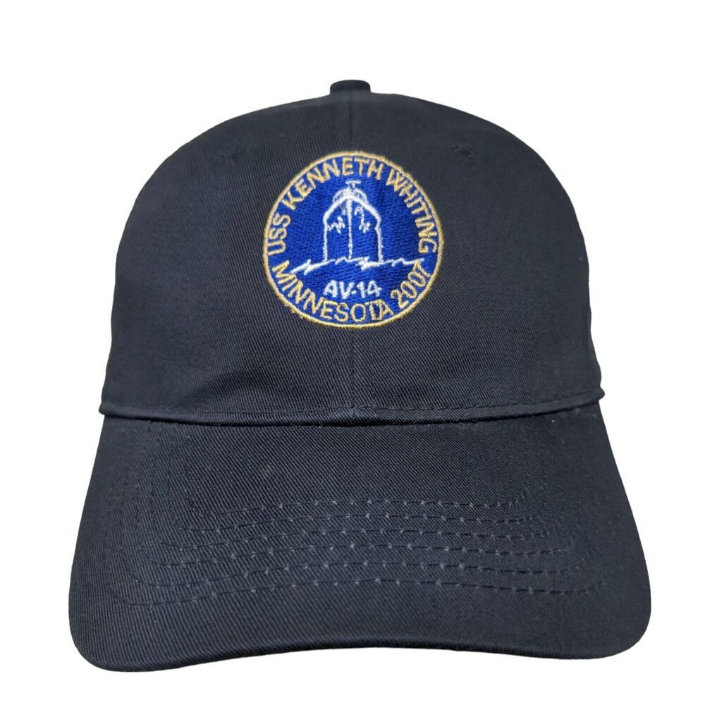 USS Kenneth Whiting Minnesota 2007 Slideback Hat Blue One Size Page & Tuttle